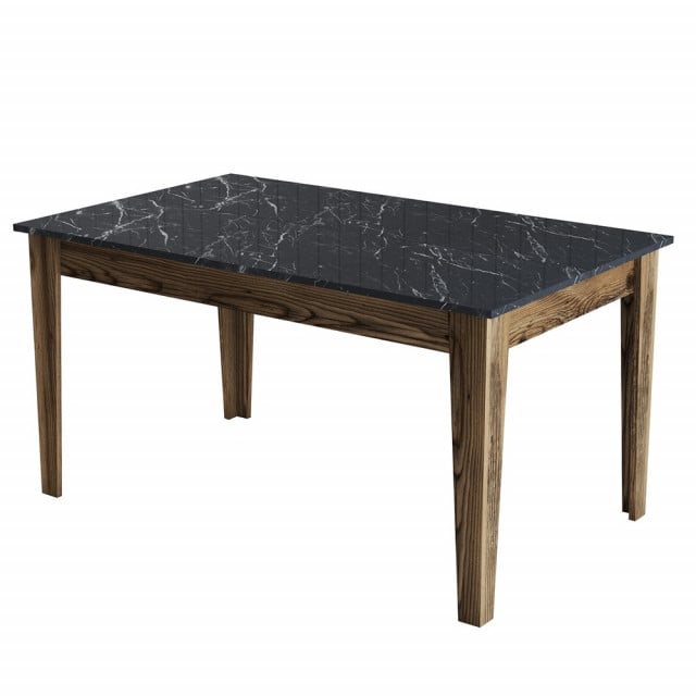 Masa dining maro/neagra 88x145 cm Milan The Home Collection