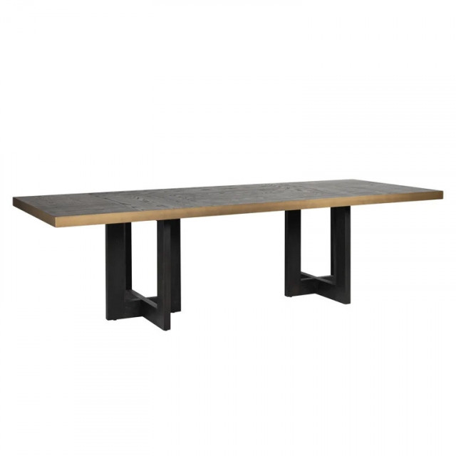 Masa dining neagra/maro din lemn 110x320 cm Cambon Richmond Interiors