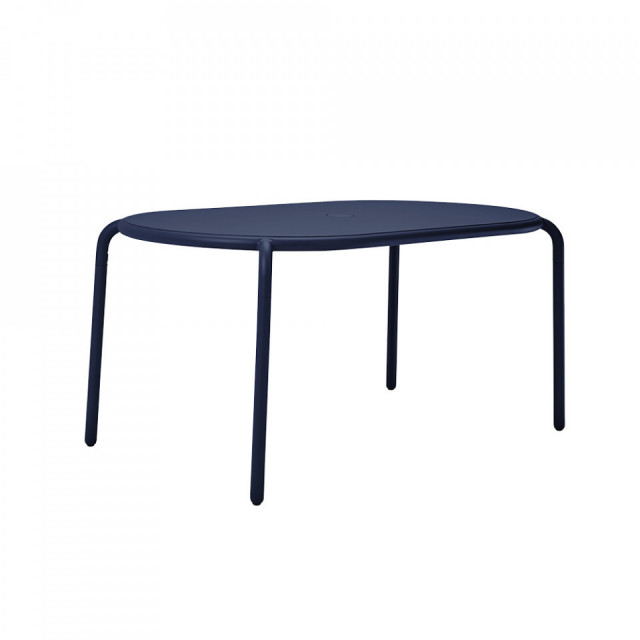 Masa dining pentru exterior albastra din aluminiu 90x160 cm Toni Tavolo Fatboy