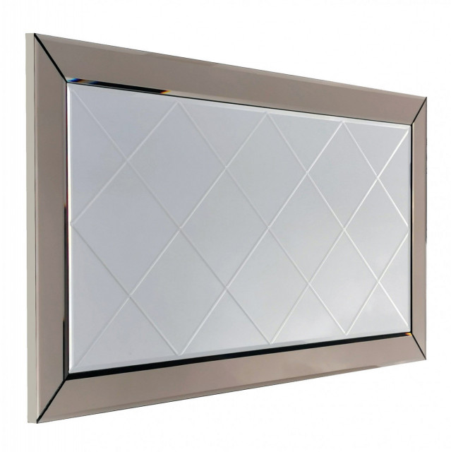 Oglinda dreptunghiulara argintie din lemn 65x130 cm City The Home Collection