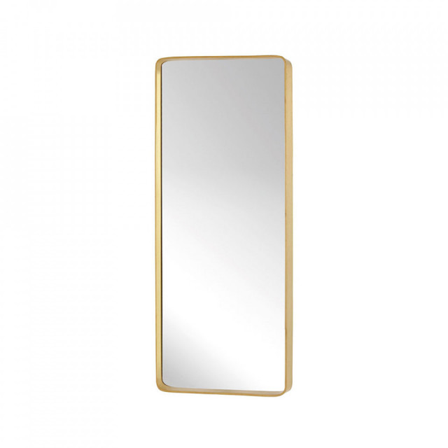 Oglinda dreptunghiulara maro alama din metal 31x76 cm Retro Hubsch