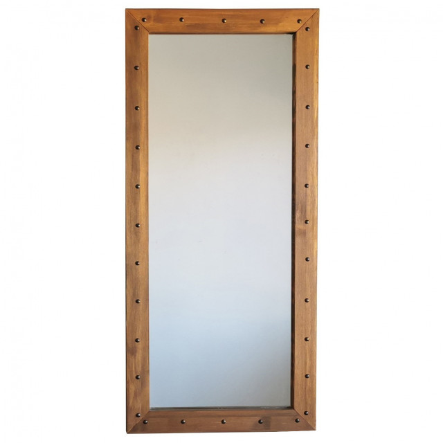 Oglinda dreptunghiulara maro din lemn 50x110 cm Zany The Home Collection