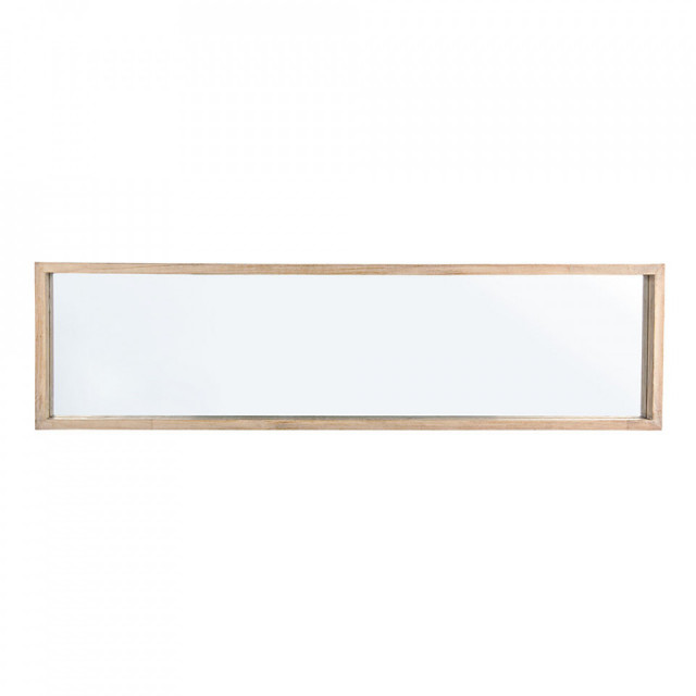 Oglinda dreptunghiulara maro din lemn de paulownia 32x122 cm Tiziano Bizzotto