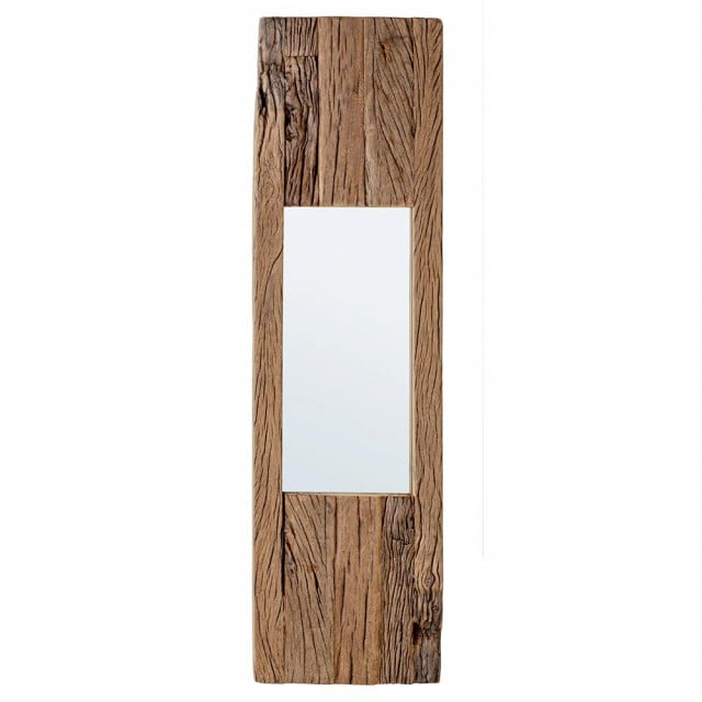 Oglinda dreptunghiulara maro din lemn reciclat 25x90 cm Rafter Bizzotto
