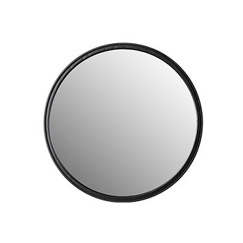 Oglinda rotunda neagra din metal 66 cm Matz The Home Collection