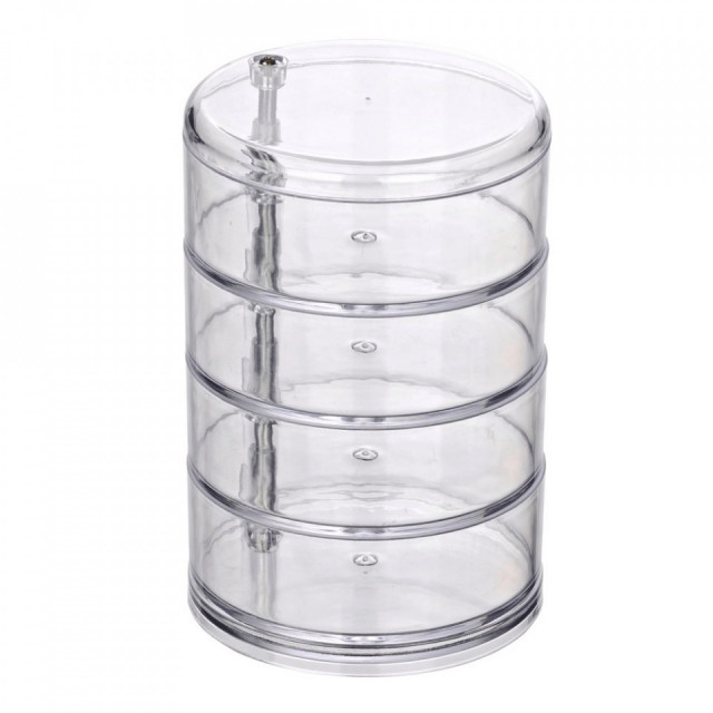 Organizator transparent din plastic Cosmetic Tower Wenko