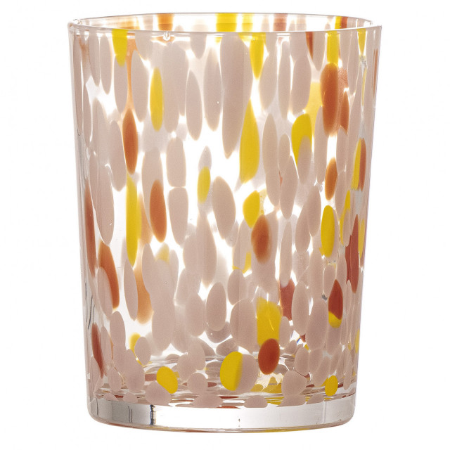 Pahar multicolor din sticla 335 ml Lilya Bloomingville