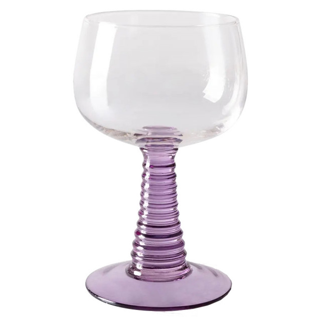 Pahar pentru vin mov din sticla 250 ml Swirl HKliving