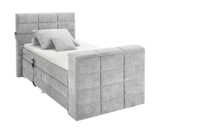 Pat argintiu din textil 120x200 cm Denver The Home Collection