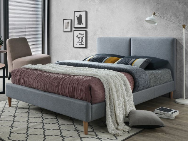 Pat gri din textil 160x200 cm Acoma The Home Collection
