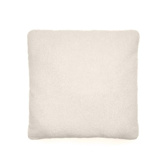 Perna patrata alb antic din fibre sintetice 52x52 cm Martina Kave Home