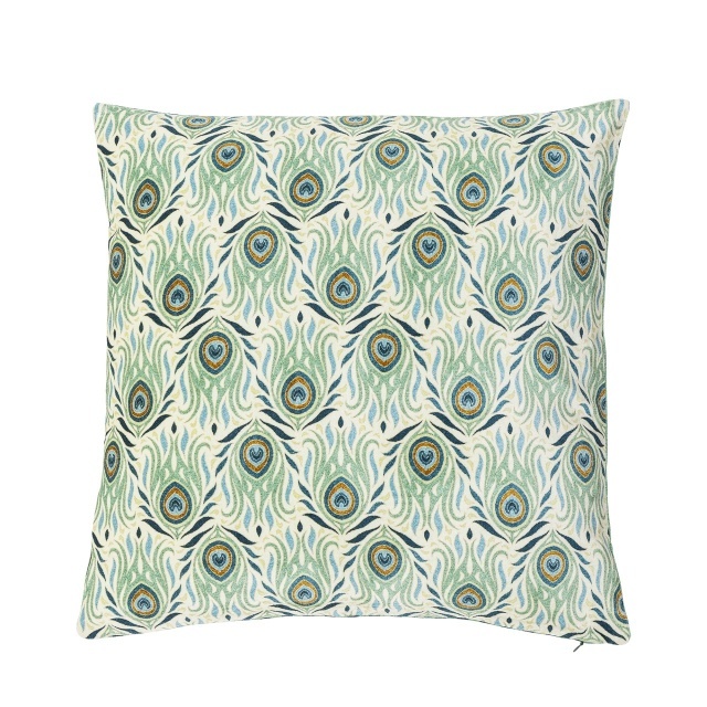 Perna patrata verde din bumbac 50x50 cm Adia Creative Collection