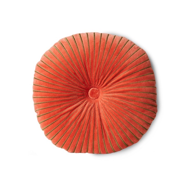 Perna rotunda portocaliu inchis din bumbac 50 cm Ripple HKliving