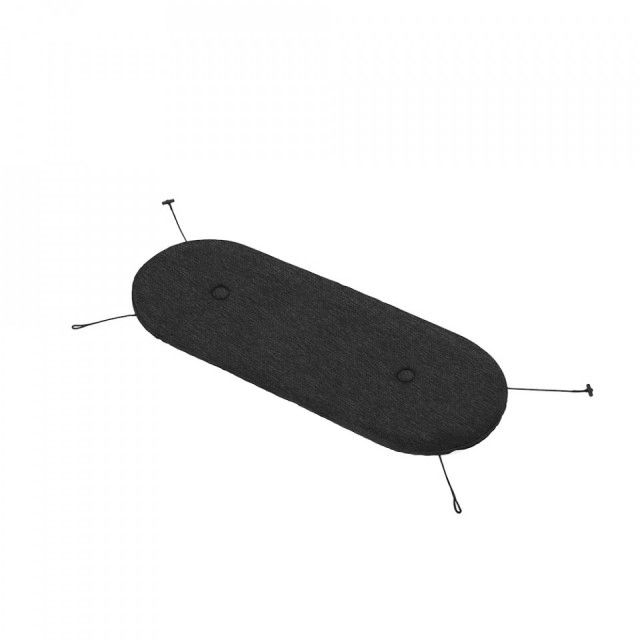 Perna sezut exterior gri antracit din poliester si olefina 40x110 cm Bankski Fatboy