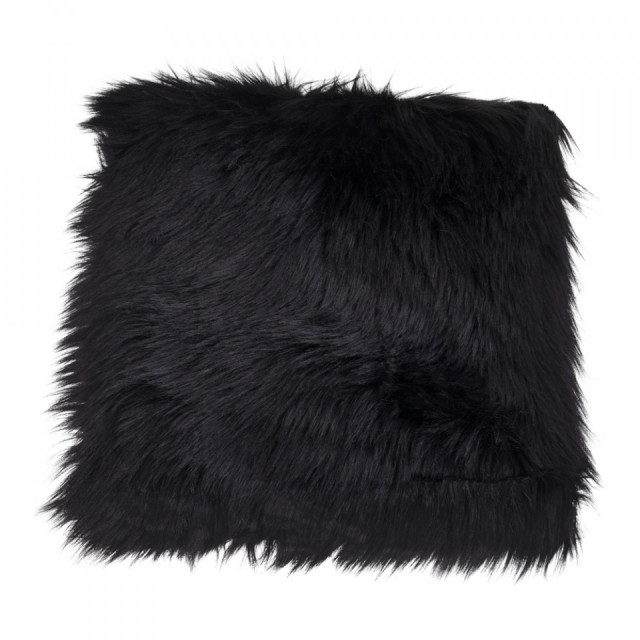 Perna sezut neagra din fibre sintetice 40x40 cm Mahia House Nordic
