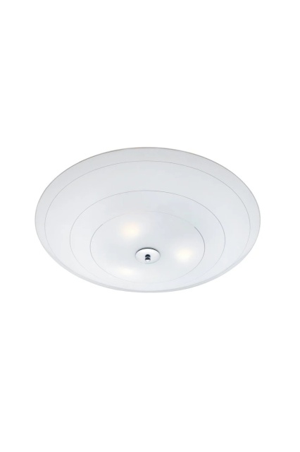 Plafoniera alba/argintie din sticla cu LED Preston 43 Markslojd