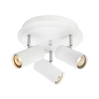 Plafoniera alba din metal cu 3 becuri Costilla Markslojd