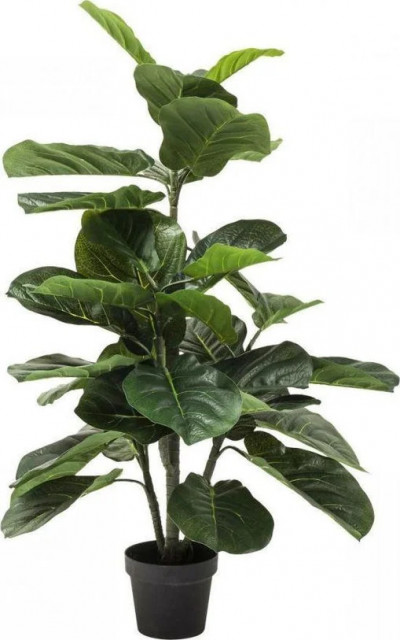 Planta artificiala cu ghiveci verde din ciment 120 cm Fiddle Leaf Kare