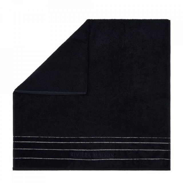 Prosop negru din bumbac 70x140 cm Klen Riviera Maison