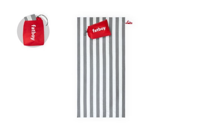 Prosop pentru plaja gri piatra din fibre sintetice 80x165 cm Baggy Fatboy