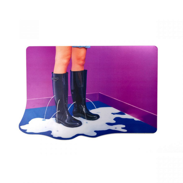 Protectie masa dreptunghiulara multicolora din plastic 36x45 cm Milky Boots Seletti