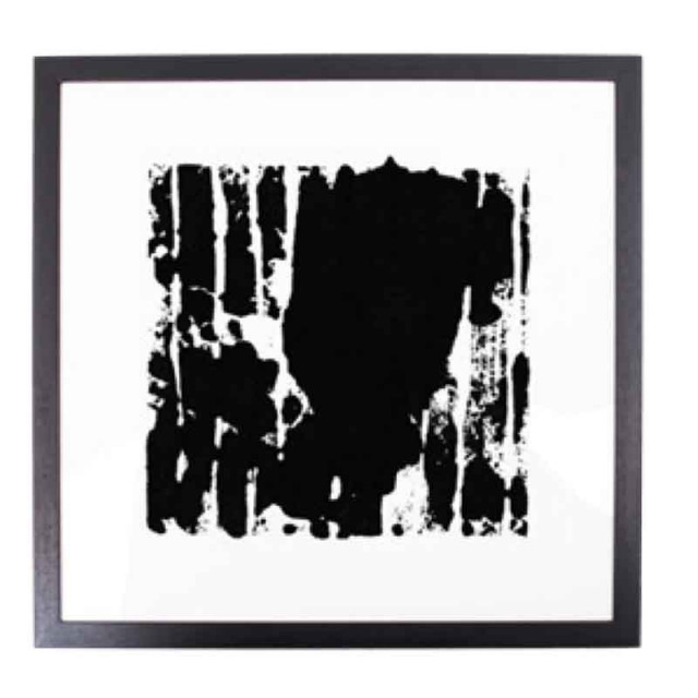 Rama foto neagra din lemn si sticla 54x54 cm Ink Print No.1 LifeStyle Home Collection