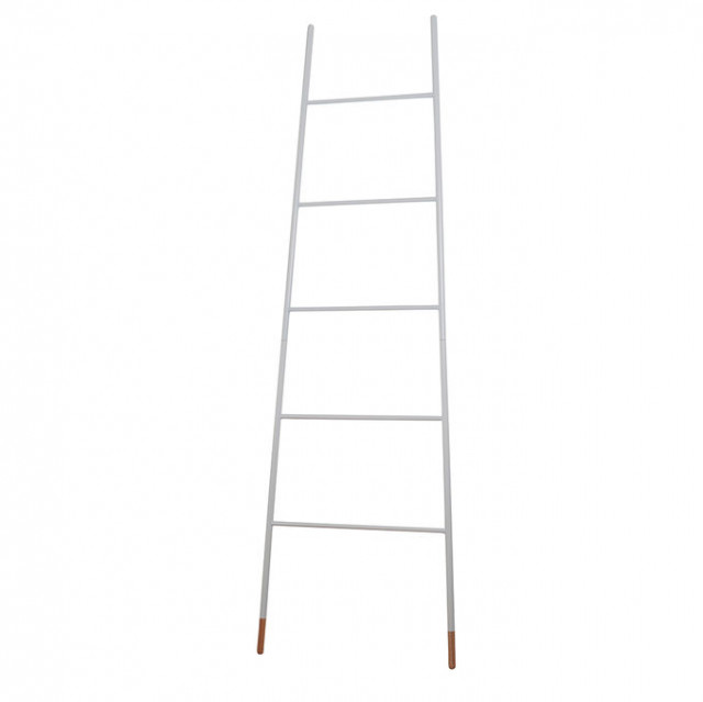 Scara decorativa alba din metal si lemn 175 cm Ladder Zuiver