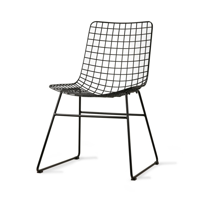 Scaun dining negru din metal Diana HKliving