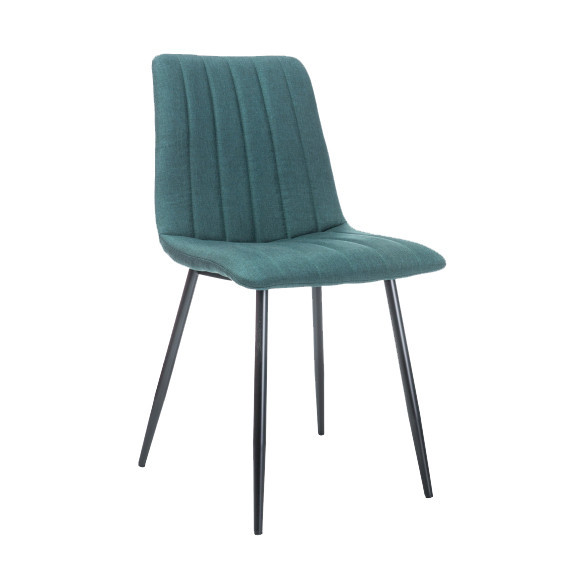Scaun dining verde din poliester si metal Alan The Home Collection
