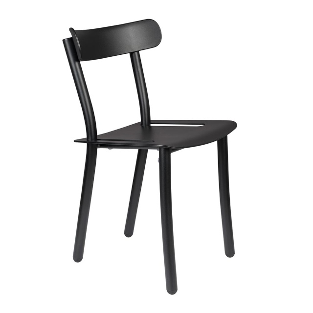 Scaun exterior dining negru din metal Friday Zuiver