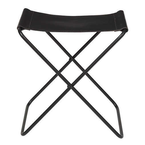 Scaunel din piele si fier Nola Black Broste Copenhagen