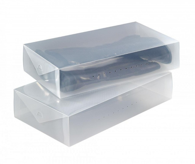 Set 2 cutii pentru depozitarea cizmelor din plastic Evia Wenko