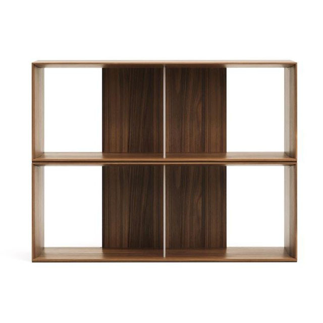 Set 2 etajere modulare maro 76 cm Litto Walnut Kave Home