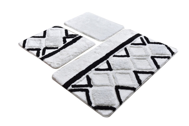 Set 3 covorase de baie multicolore din fibre sintetice Jane The Home Collection