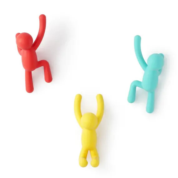 Set 3 cuiere multicolore din plastic Buddy Umbra