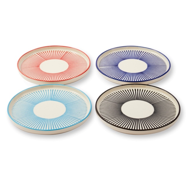 Set 4 farfurii multicolore din ceramica 20 cm Marine Pols Potten