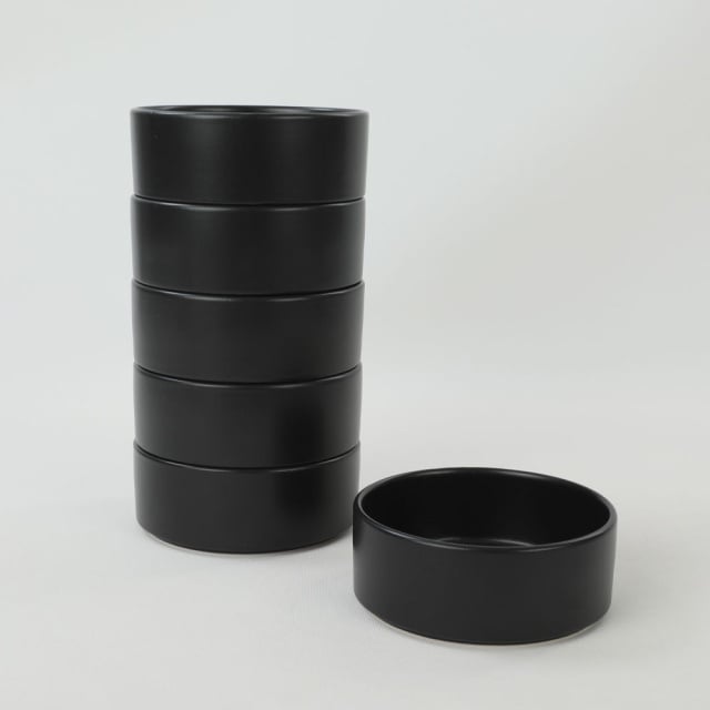 Set 6 boluri negre din ceramica 14 cm Kas The Home Collection