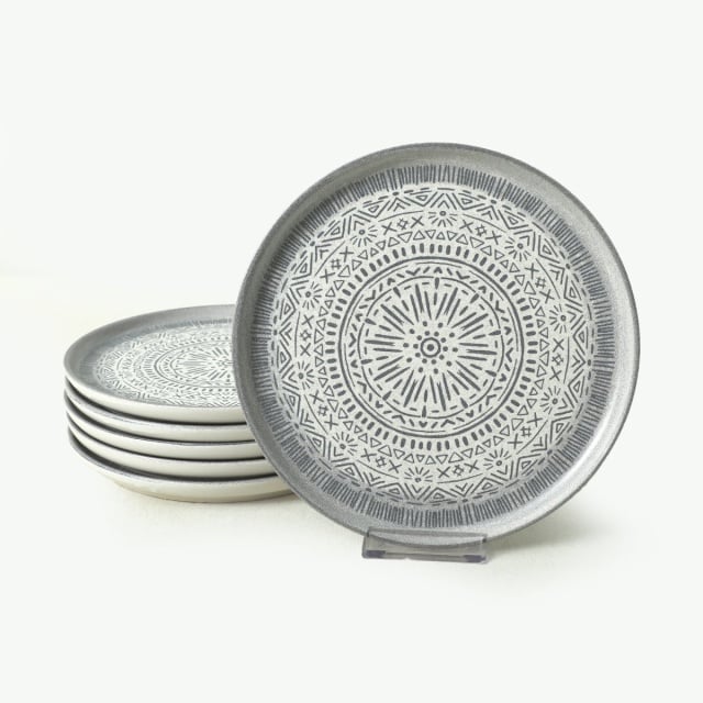 Set 6 farfurii pentru desert albe in ceramica 22 cm Krim The Home Collection