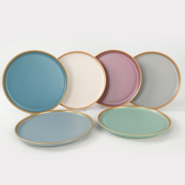Set 6 farfurii pentru desert multicolore din ceramica 22 cm Ged The Home Collection
