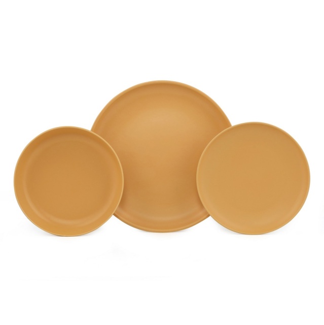 Set de masa 18 piese portocalii din ceramica Shav The Home Collection