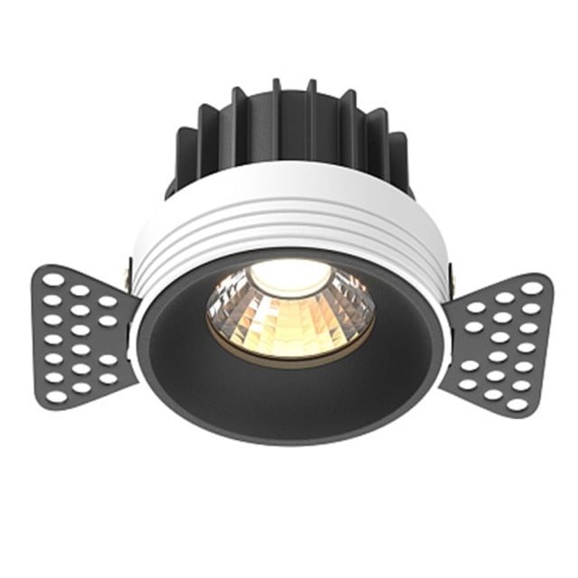 Spot negru din metal cu LED Downlight Round 4 Maytoni