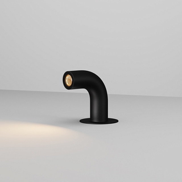Stalp de iluminat pentru exterior gri grafit din metal cu LED 10 cm Sleek Maytoni