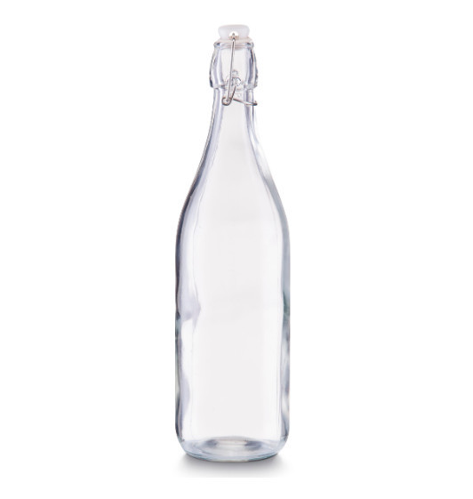 Sticla cu dop transparenta din sticla 1 L Glass Bottle Zeller