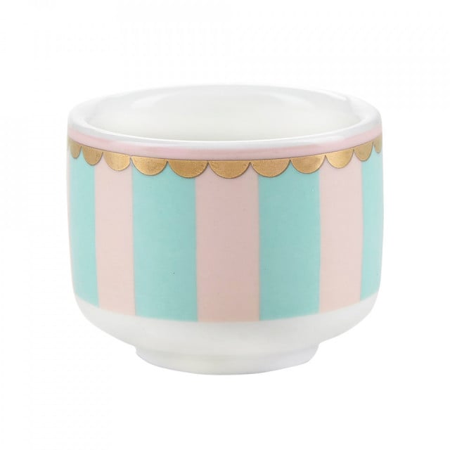 Suport pentru ou multicolor din ceramica Candy Stripes Miss Etoile