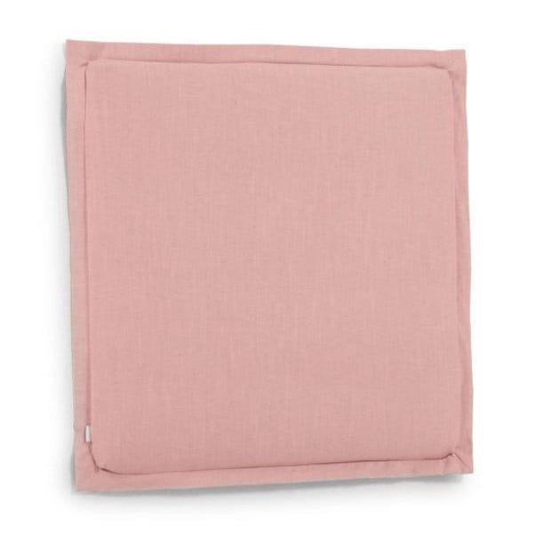 Tablie pat roz din material textil si lemn 106 cm Tanit Kave Home