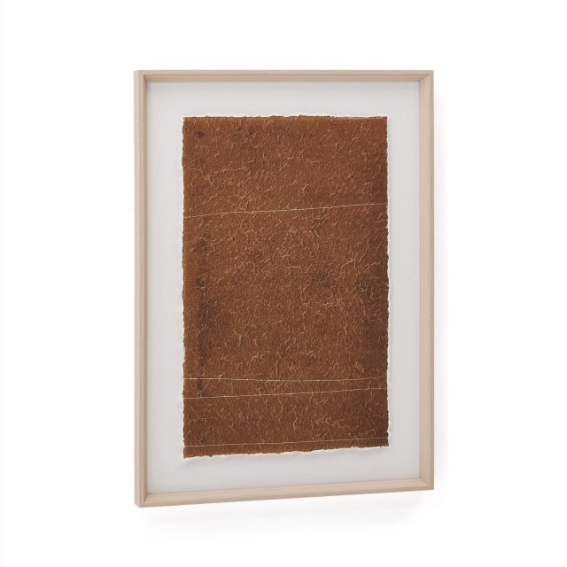 Tablou maro din fibre naturale 50x70 cm Durkan Kave Home