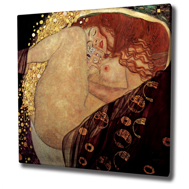 Tablou multicolor din fibre naturale 45x45 cm Klimt The Home Collection