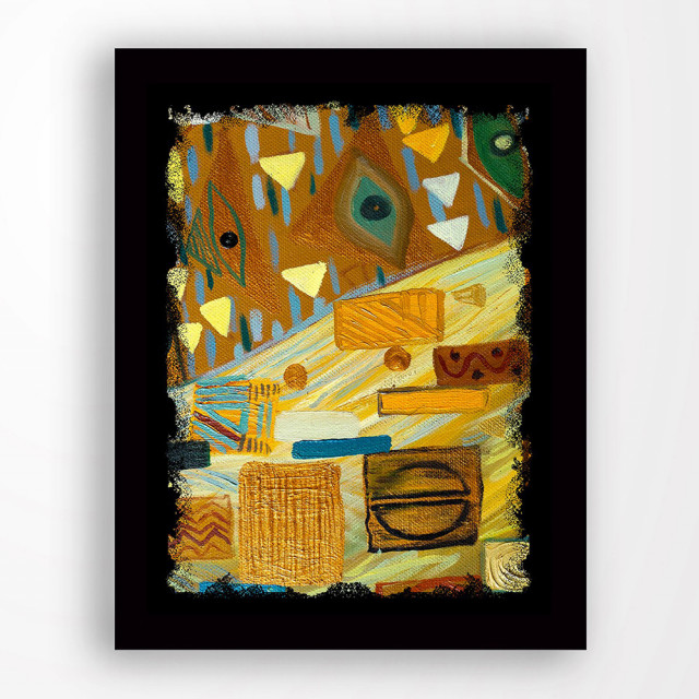 Tablou multicolor din lemn 41x56 cm Abismo The Home Collection