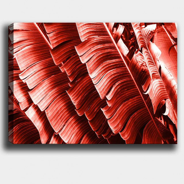 Tablou rosu din fibre naturale 70x100 cm Raisa The Home Collection