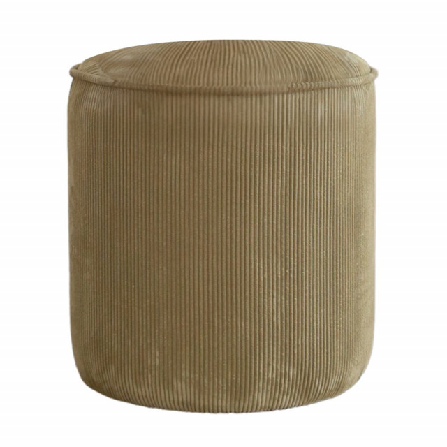 Taburet rotund kaki din textil 43 cm Terio The Home Collection